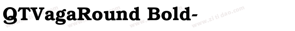 QTVagaRound Bold字体转换